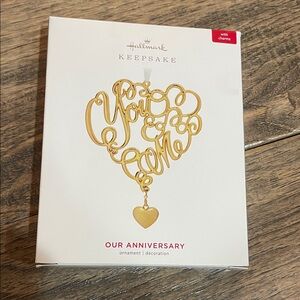 Hallmark Keepsake Gold 'You & Me' Ornament